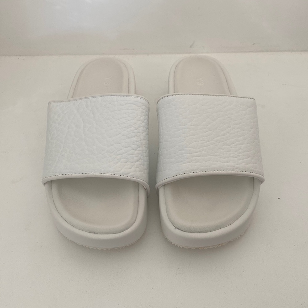 Y-3 Adidas Slide- White